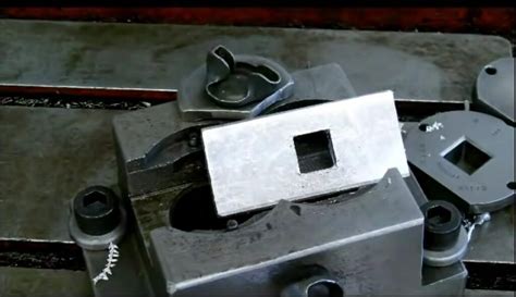 how to cut square holes in sheet metal|steel broach for square holes.